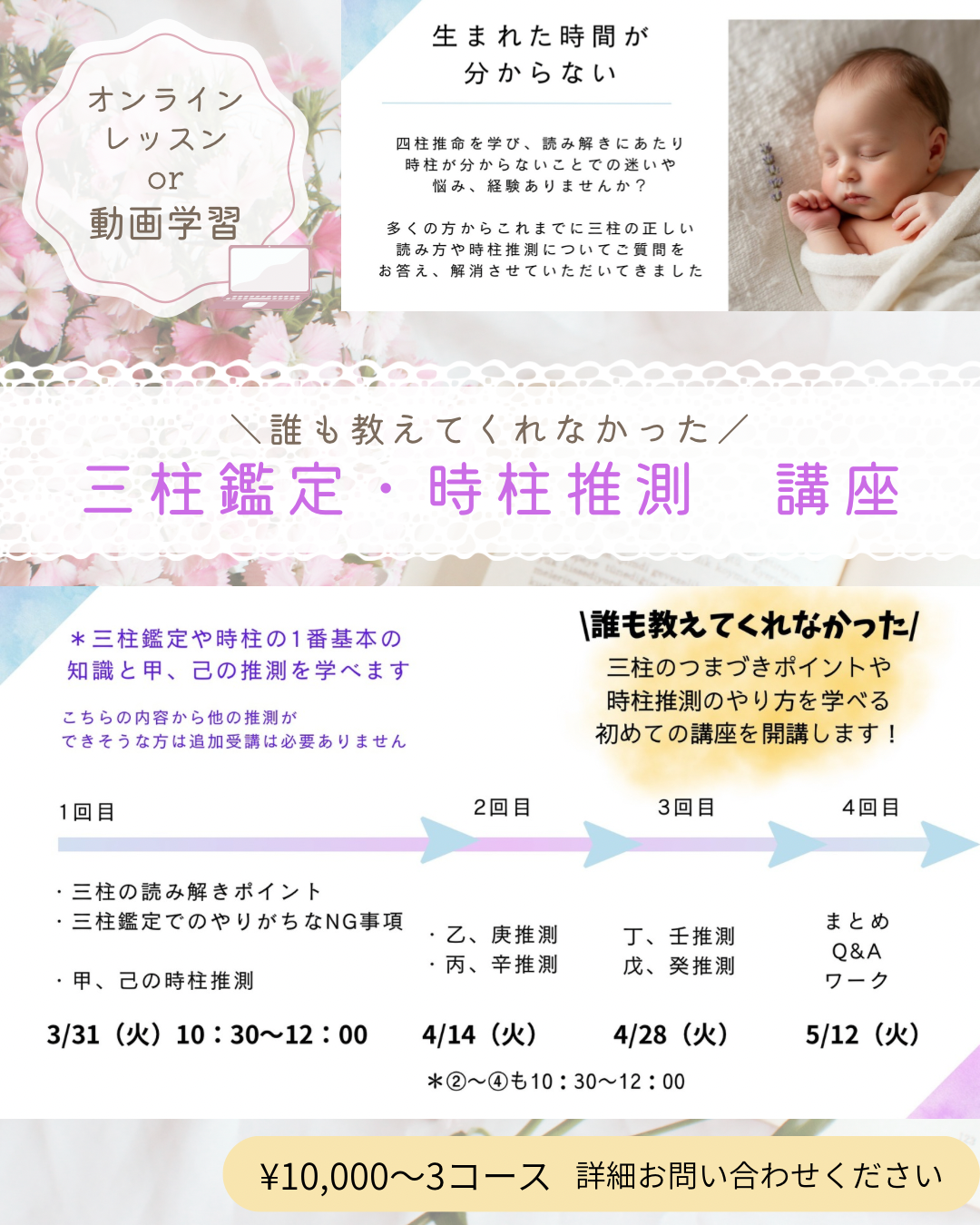 三柱鑑定時柱推測講座